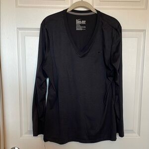 Nike Black Long Sleeve Dri-FIT Shirt
